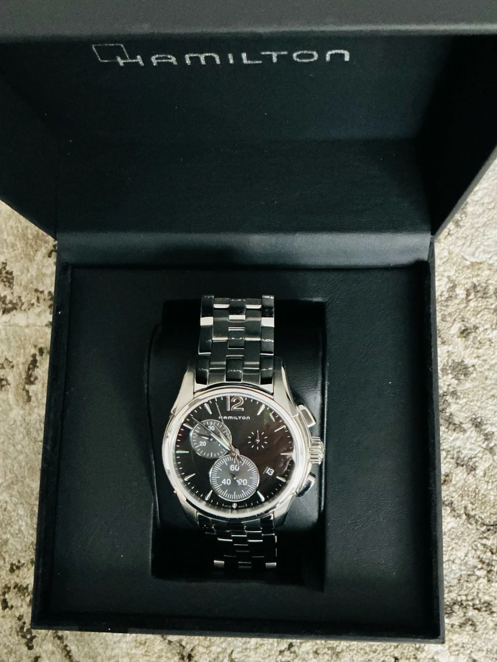 BIG and BEAUTIFUL Hamilton Men's Silver Stainless Steel Watch 🔥